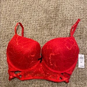 red Lingerie bra